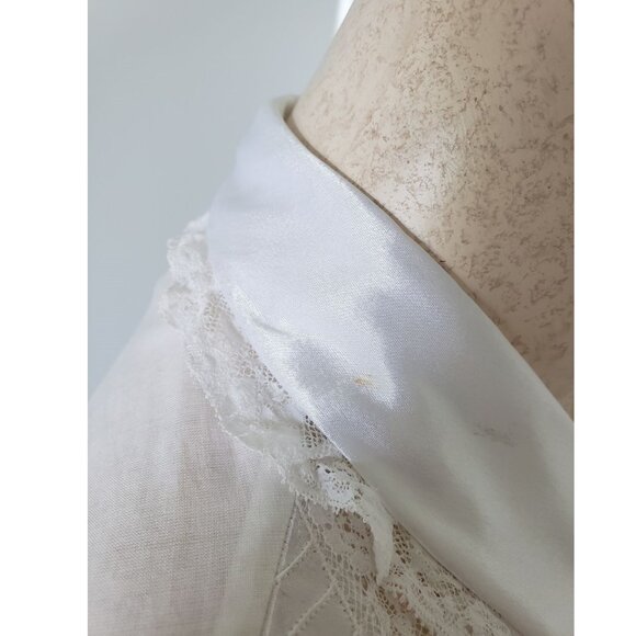 Vintage Eatons MADE IN ITALY long nightgown 100% cotton LARGE - Picture 8 of 9